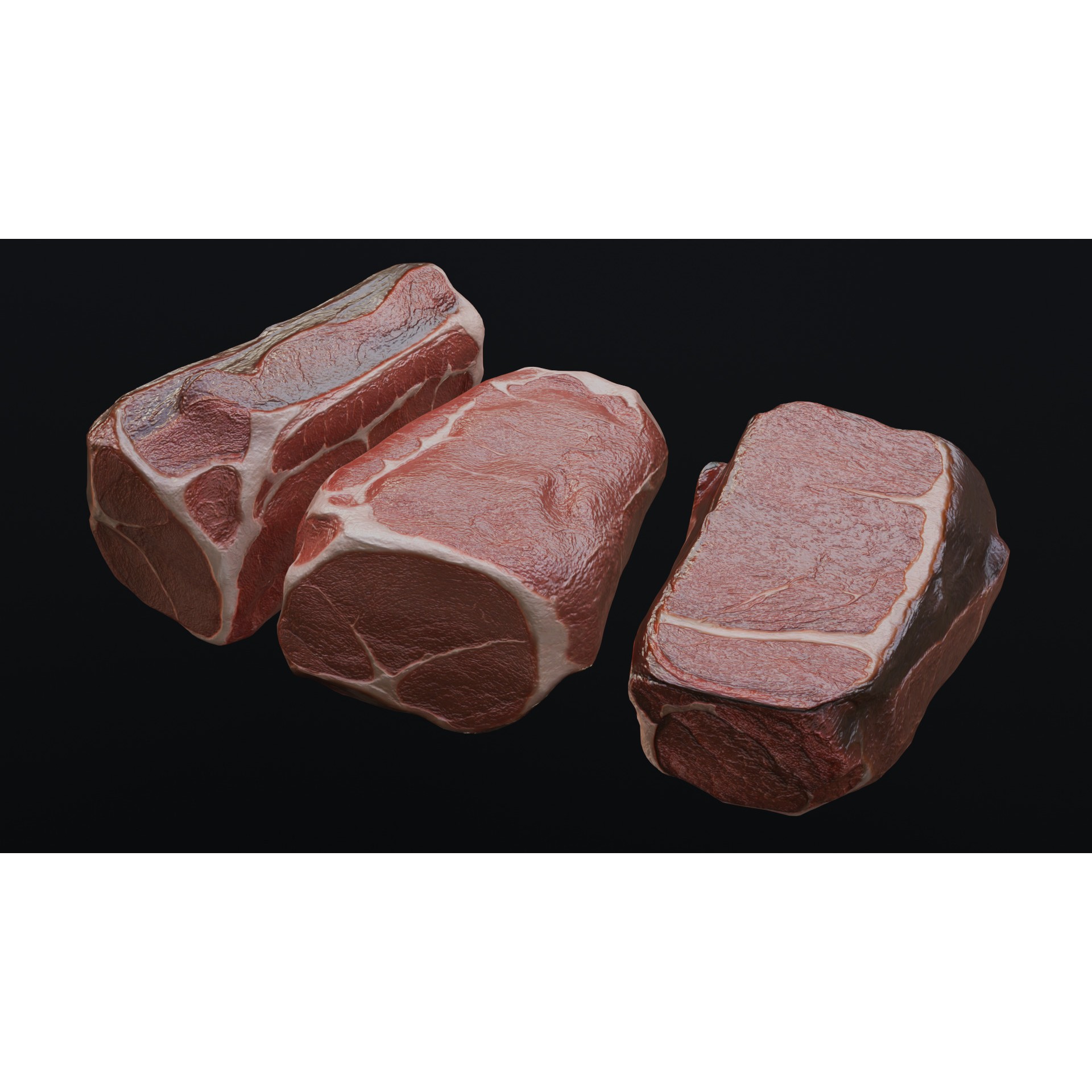 Raw Pork Leg - Low-Poly Game-Ready 3D Model - View 30