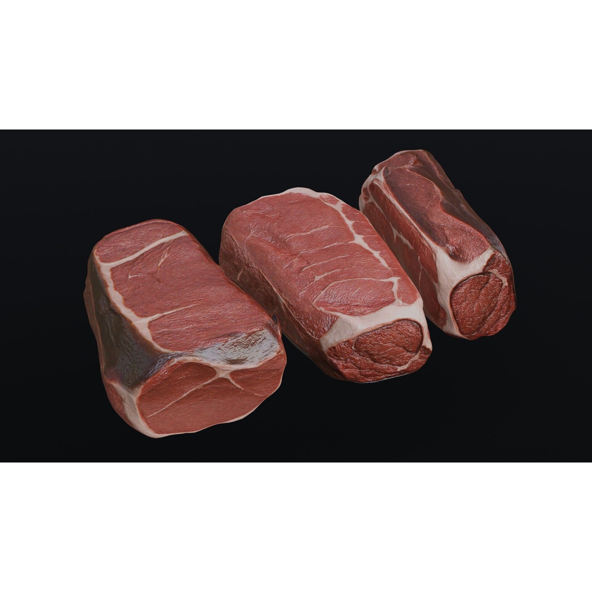 Raw Pork Leg - Low-Poly Game-Ready 3D Model - View 4
