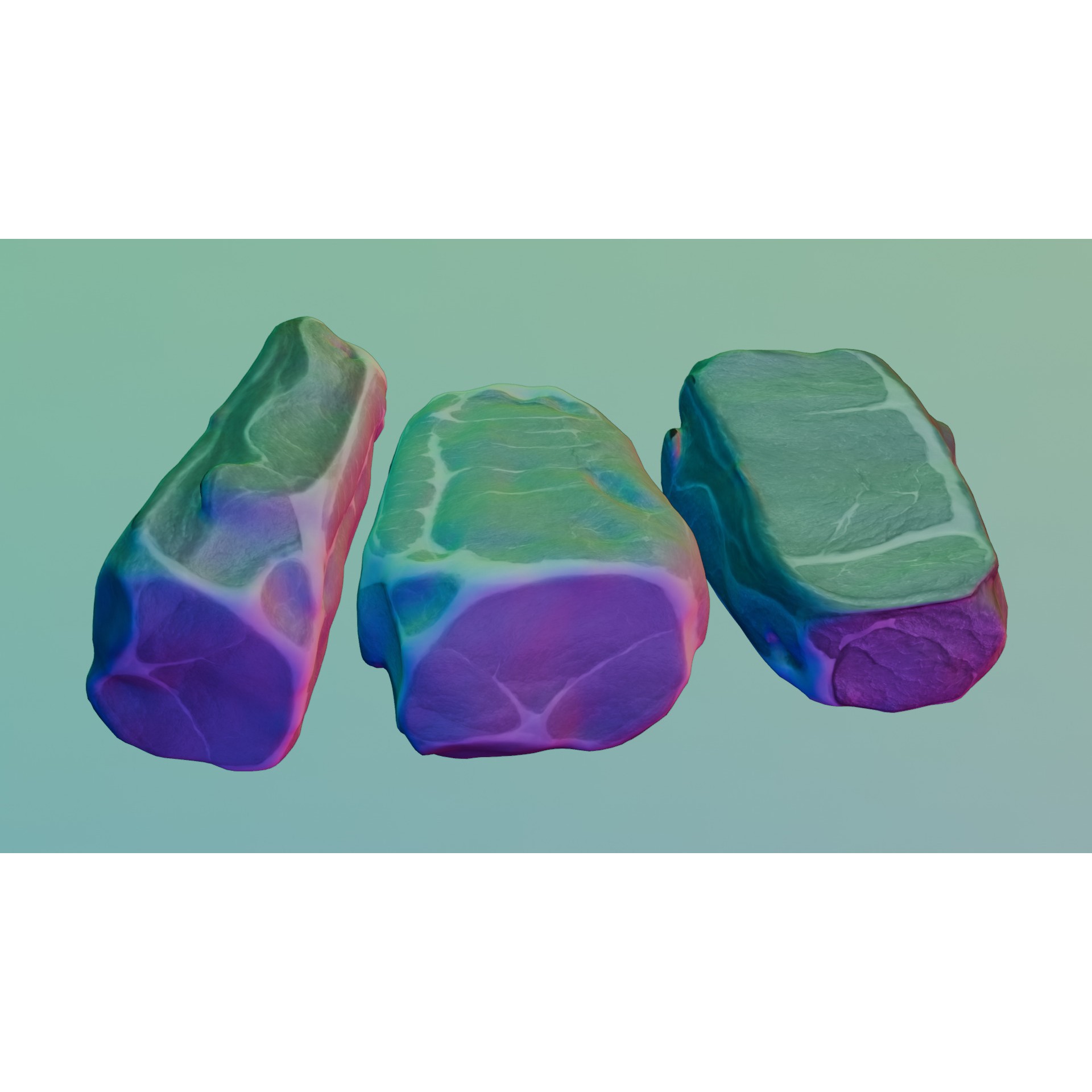 Raw Pork Leg - Low-Poly Game-Ready 3D Model - View 41