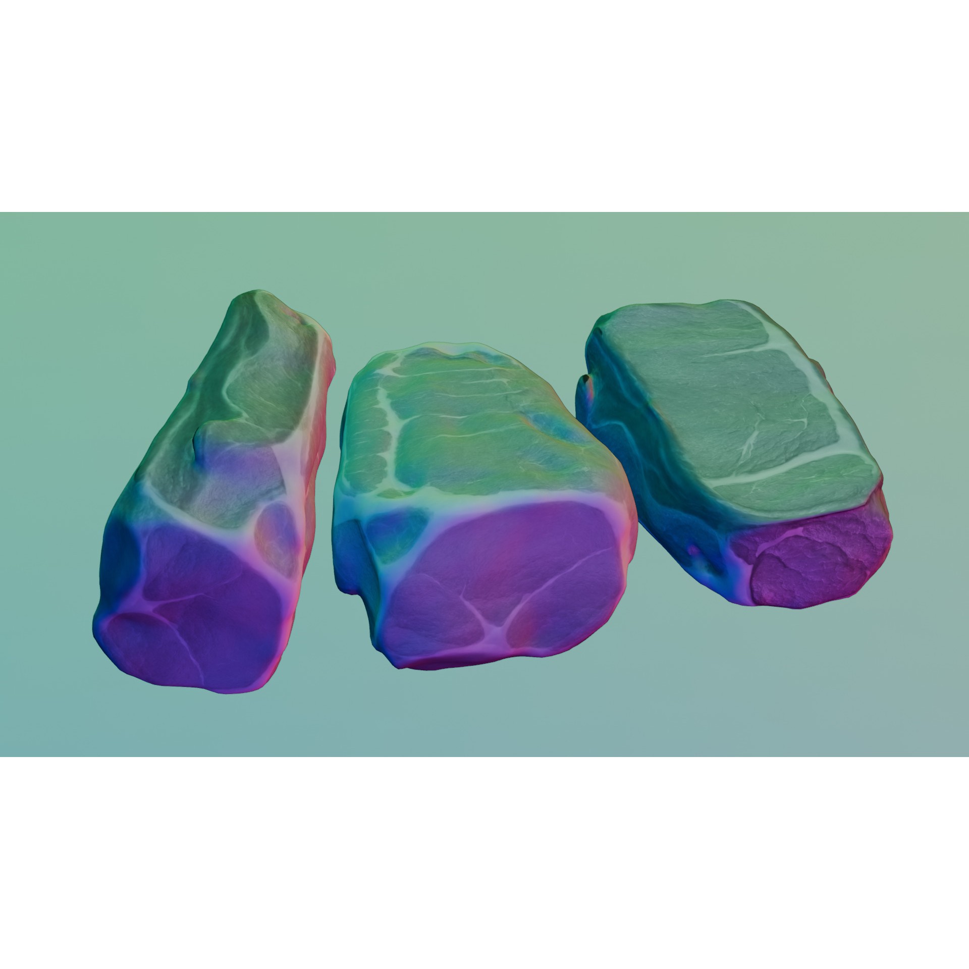 Raw Pork Leg - Low-Poly Game-Ready 3D Model - View 43