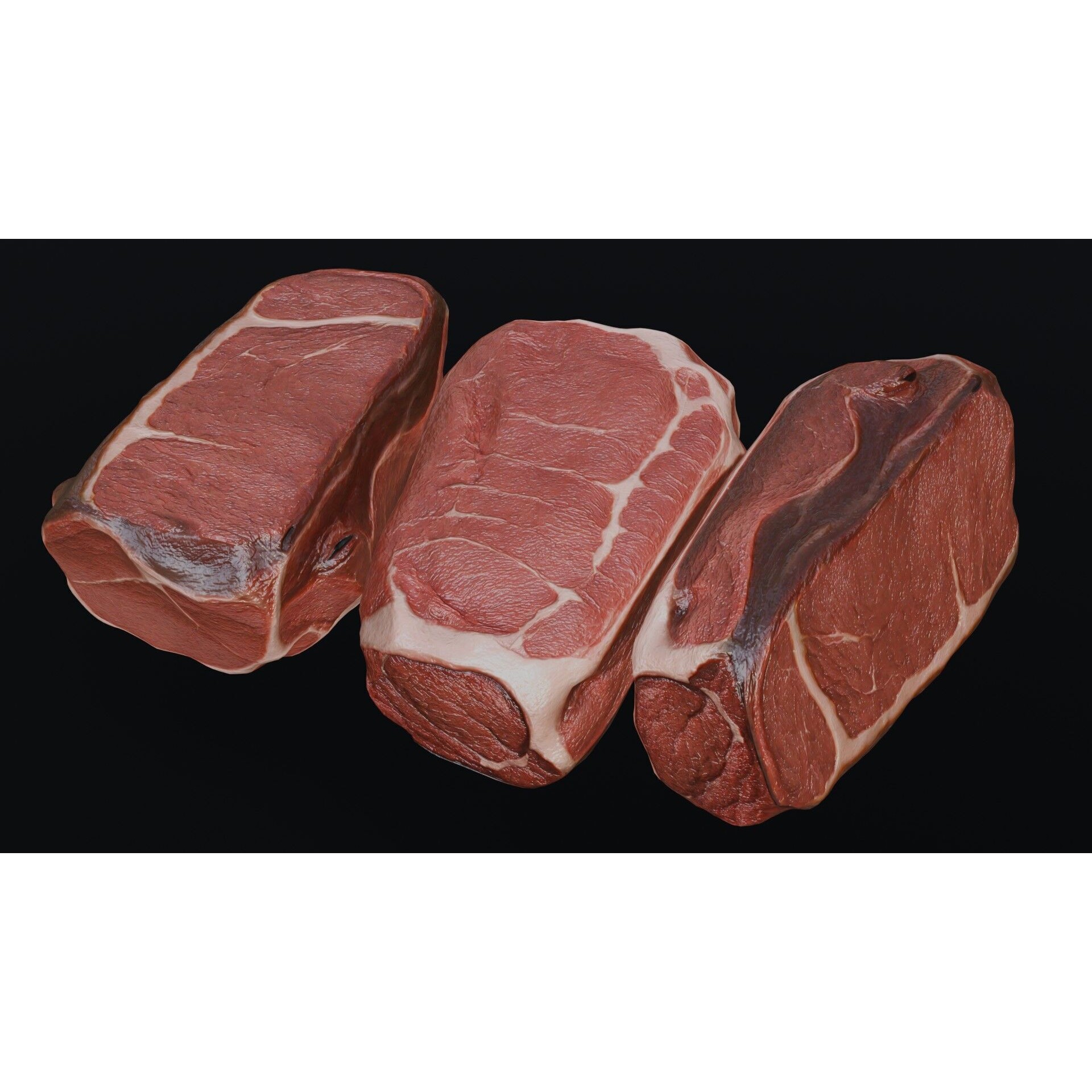 Raw Pork Leg - Low-Poly Game-Ready 3D Model - View 5