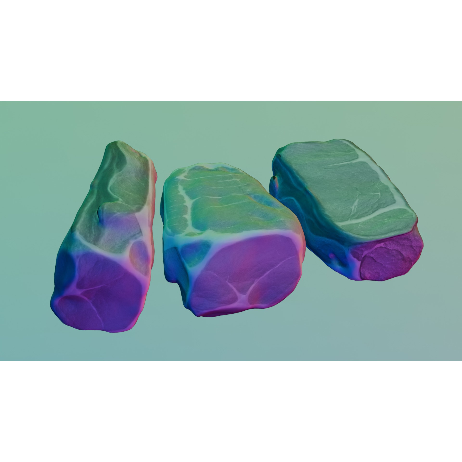 Raw Pork Leg - Low-Poly Game-Ready 3D Model - View 53