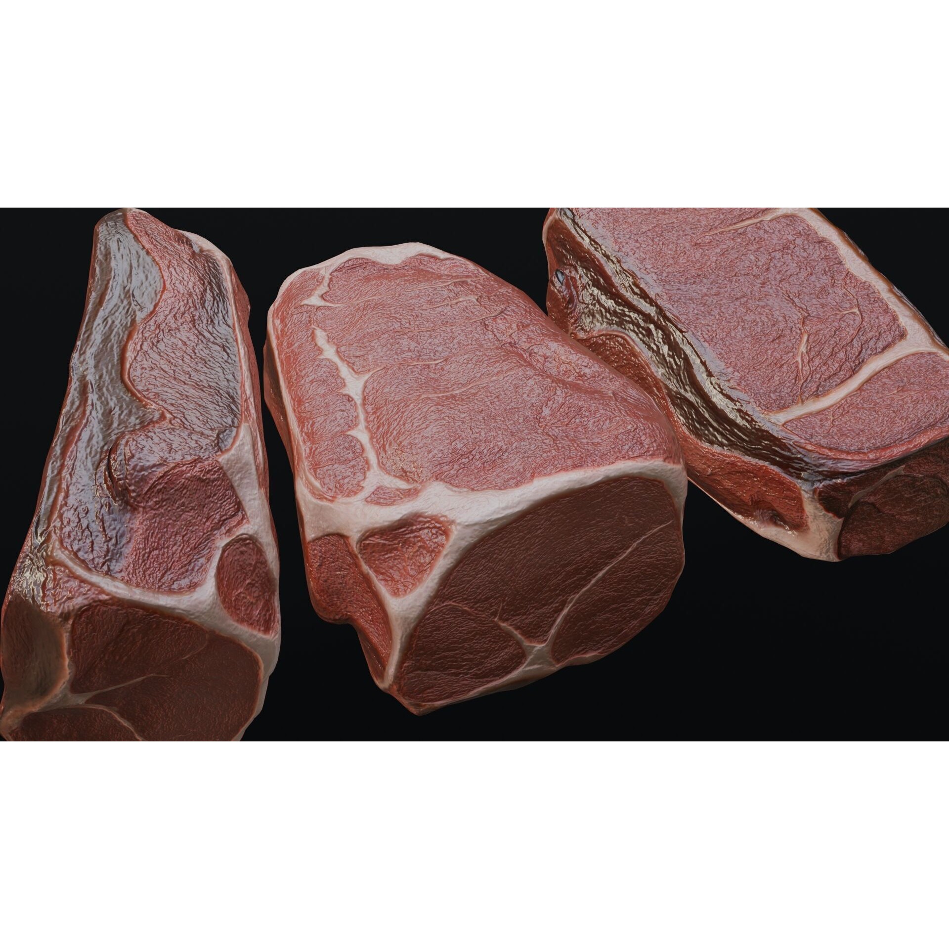 Raw Pork Leg - Low-Poly Game-Ready 3D Model - View 6