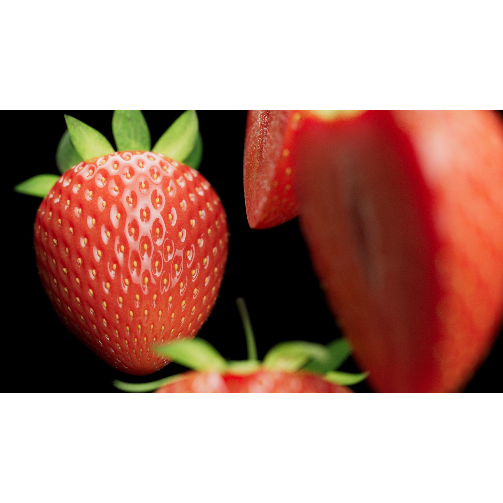 Strawberries - Low-Poly Game-Ready 3D Model - View 10