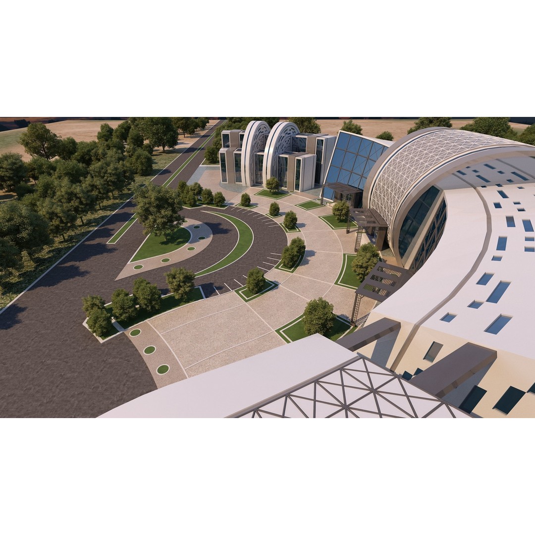 Architectural Project 3D Model – Exterior Design with 2D Drawings - View 10