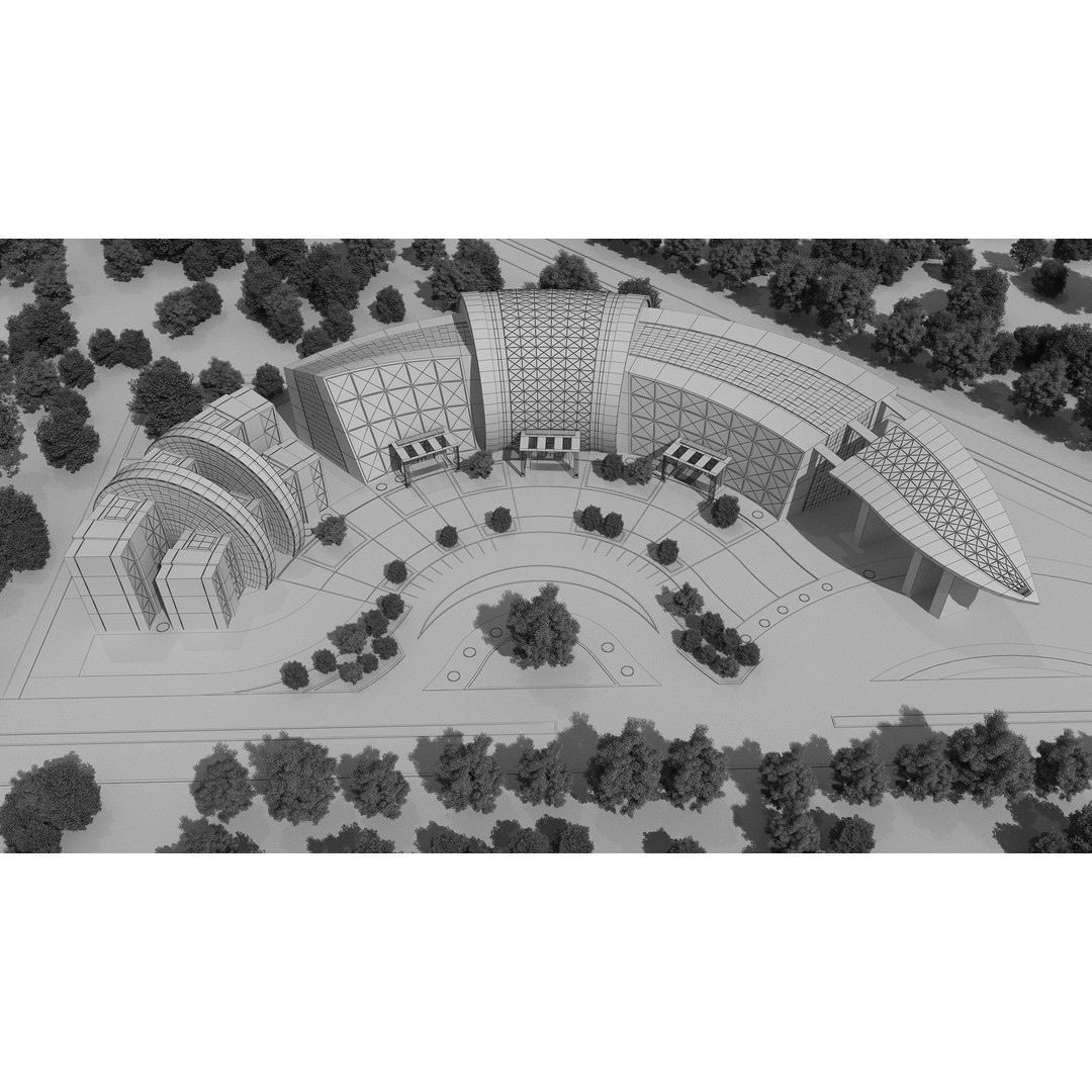 Architectural Project 3D Model – Exterior Design with 2D Drawings - View 12