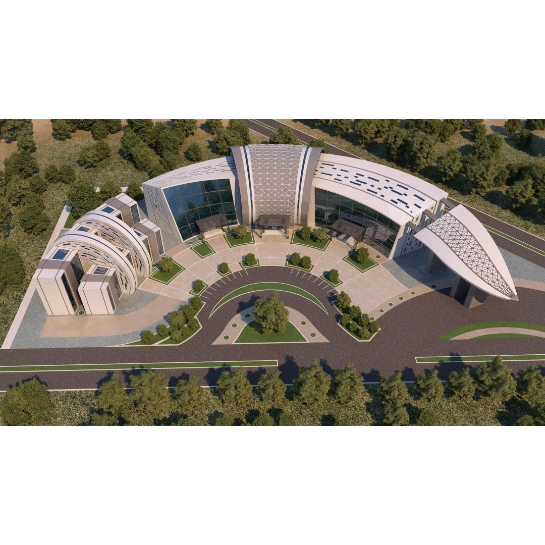 Architectural Project 3D Model – Exterior Design with 2D Drawings - View 2