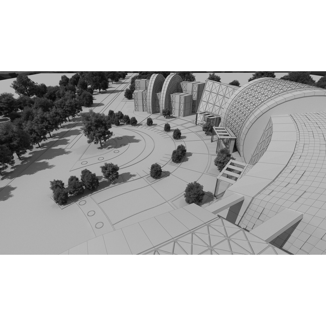 Architectural Project 3D Model – Exterior Design with 2D Drawings - View 20