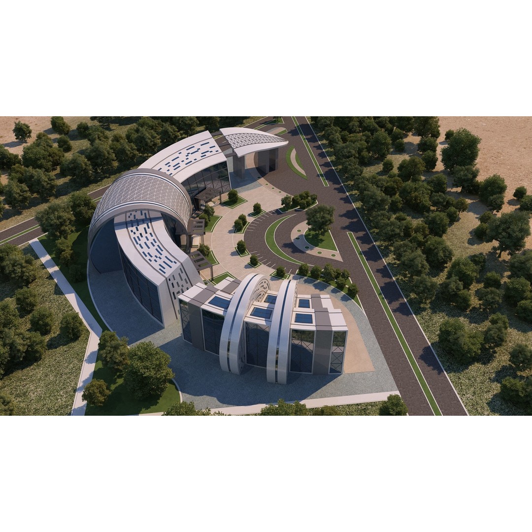 Architectural Project 3D Model – Exterior Design with 2D Drawings - View 4
