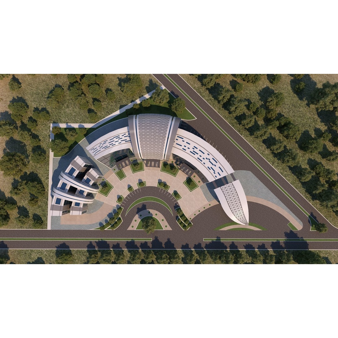 Architectural Project 3D Model – Exterior Design with 2D Drawings - View 9