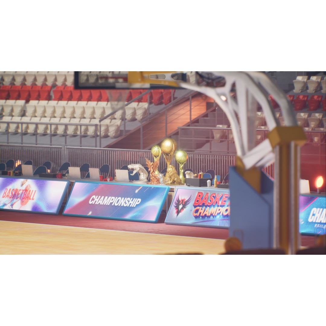 Basketball Arena Stadium Interior 3D Model – High-Quality PBR Asset for Games - View 12