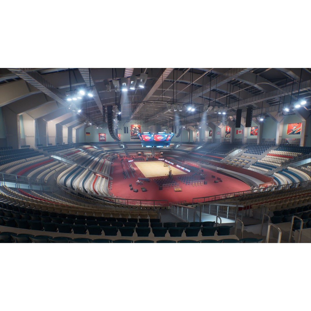 Basketball Arena Stadium Interior 3D Model – High-Quality PBR Asset for Games - View 31