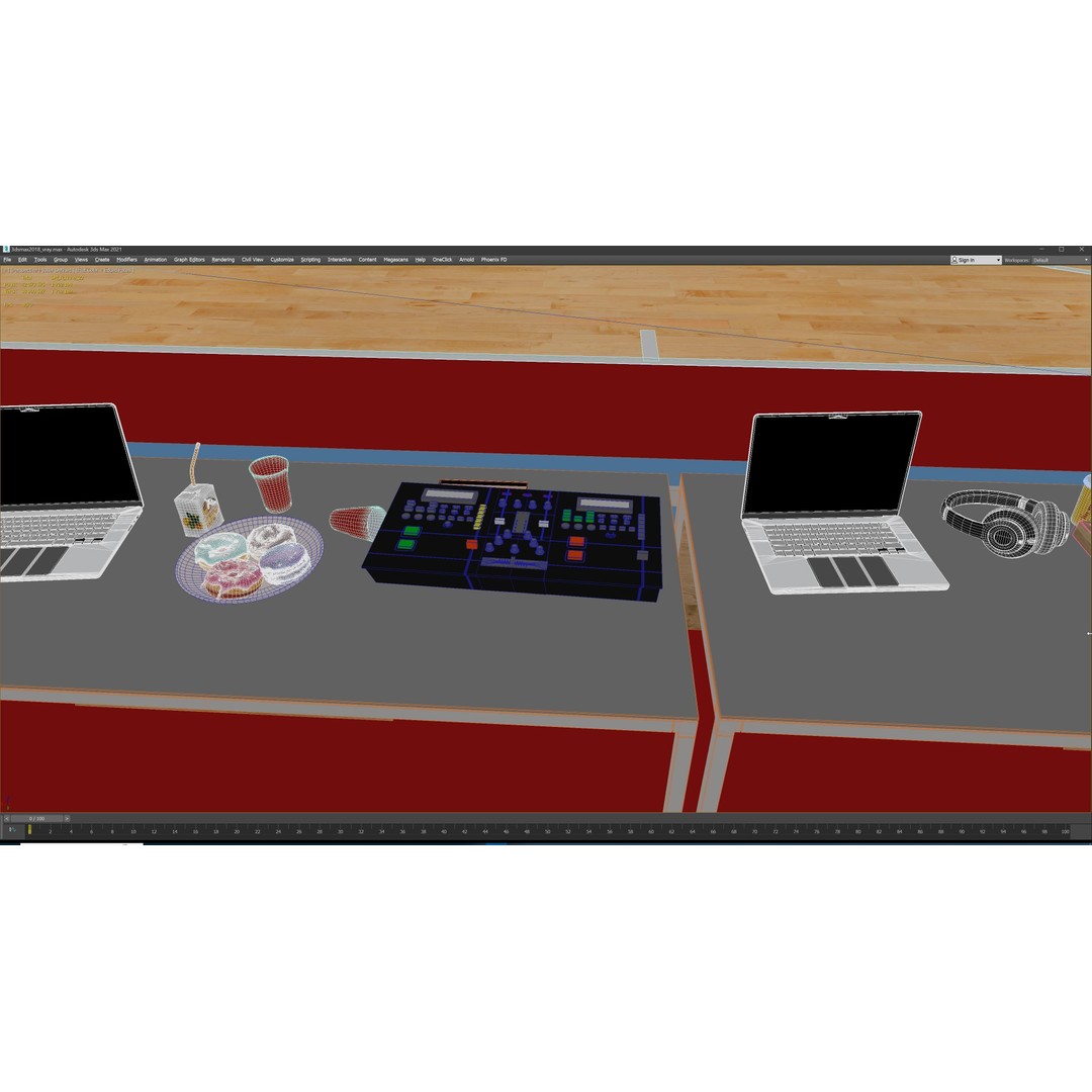 Basketball Arena Stadium Interior 3D Model – High-Quality PBR Asset for Games - View 46