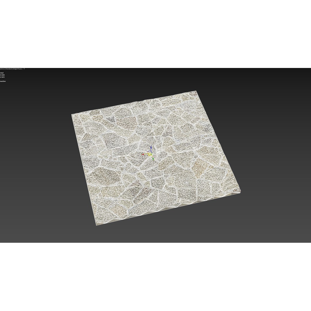 Cobblestone Masonry 3D Model – Photogrammetry Texture, PBR, FBX - View 14