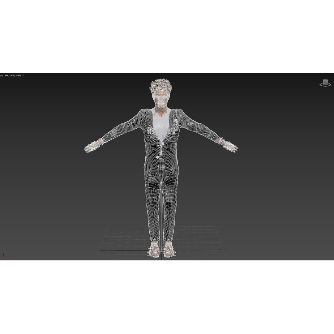 Man in Suit 3D Model – Low Poly Character, Rigged, FBX, OBJ