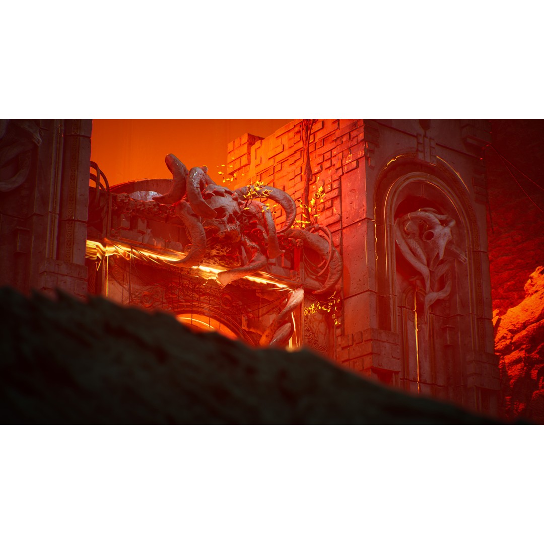 Hell Gate Environment 3D Model – Low Poly Fantasy Kit for UE5 - View 10