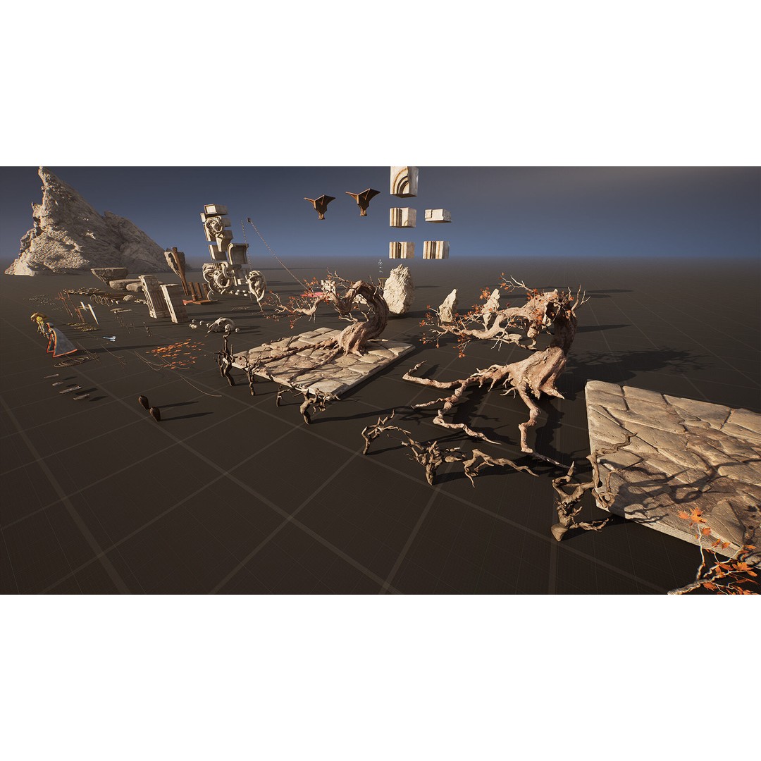 Hell Gate Environment 3D Model – Low Poly Fantasy Kit for UE5 - View 18