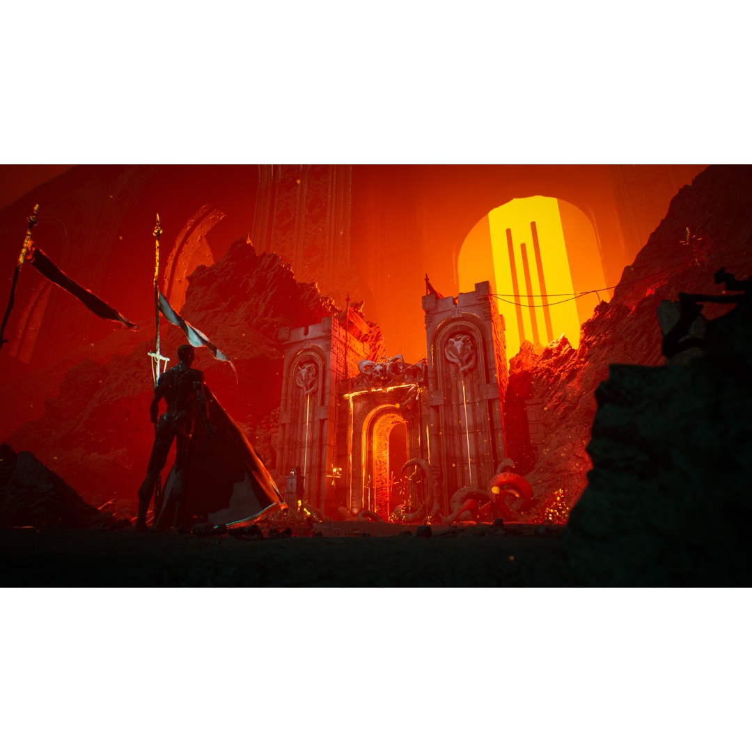 Hell Gate Environment 3D Model – Low Poly Fantasy Kit for UE5 - View 3