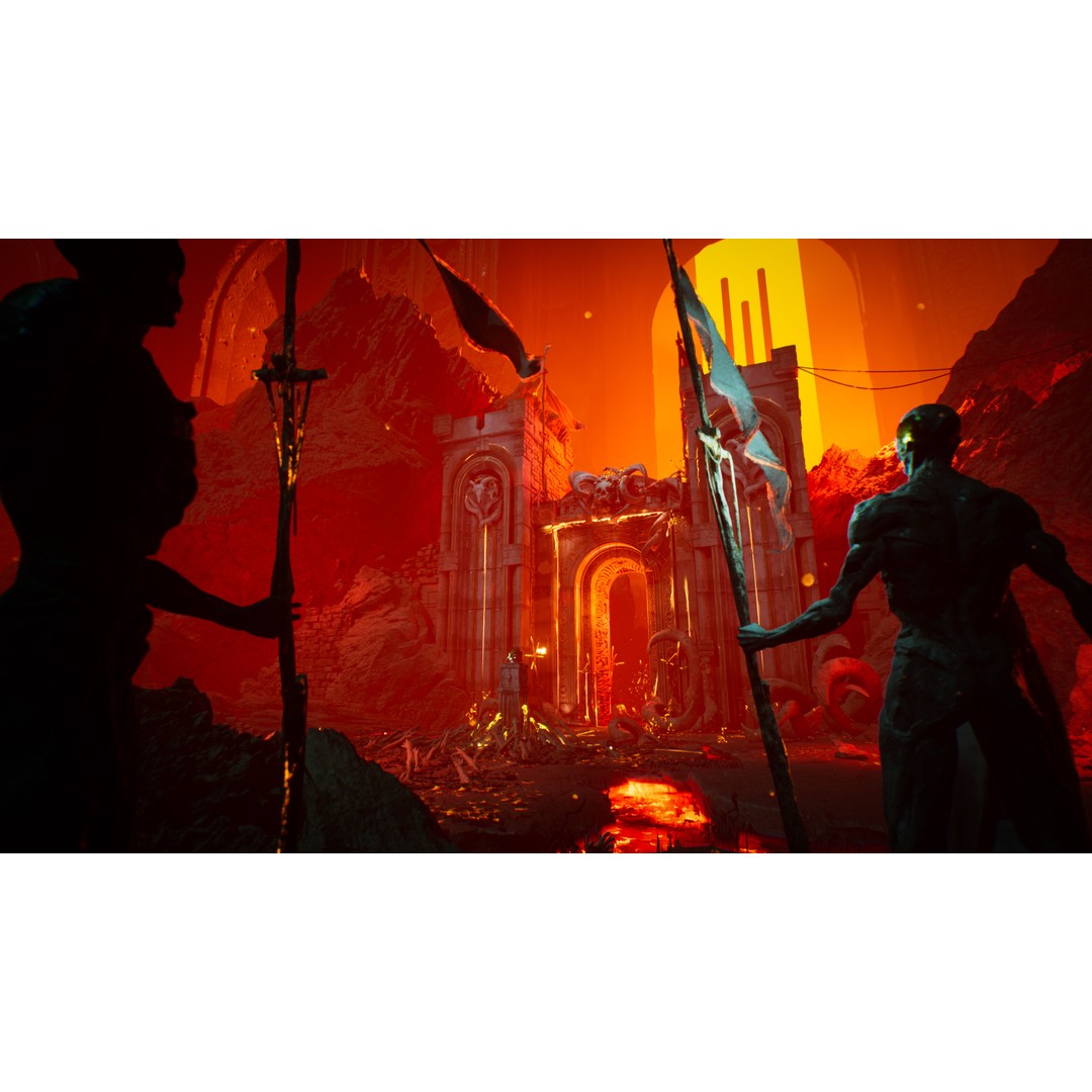 Hell Gate Environment 3D Model – Low Poly Fantasy Kit for UE5 - View 4