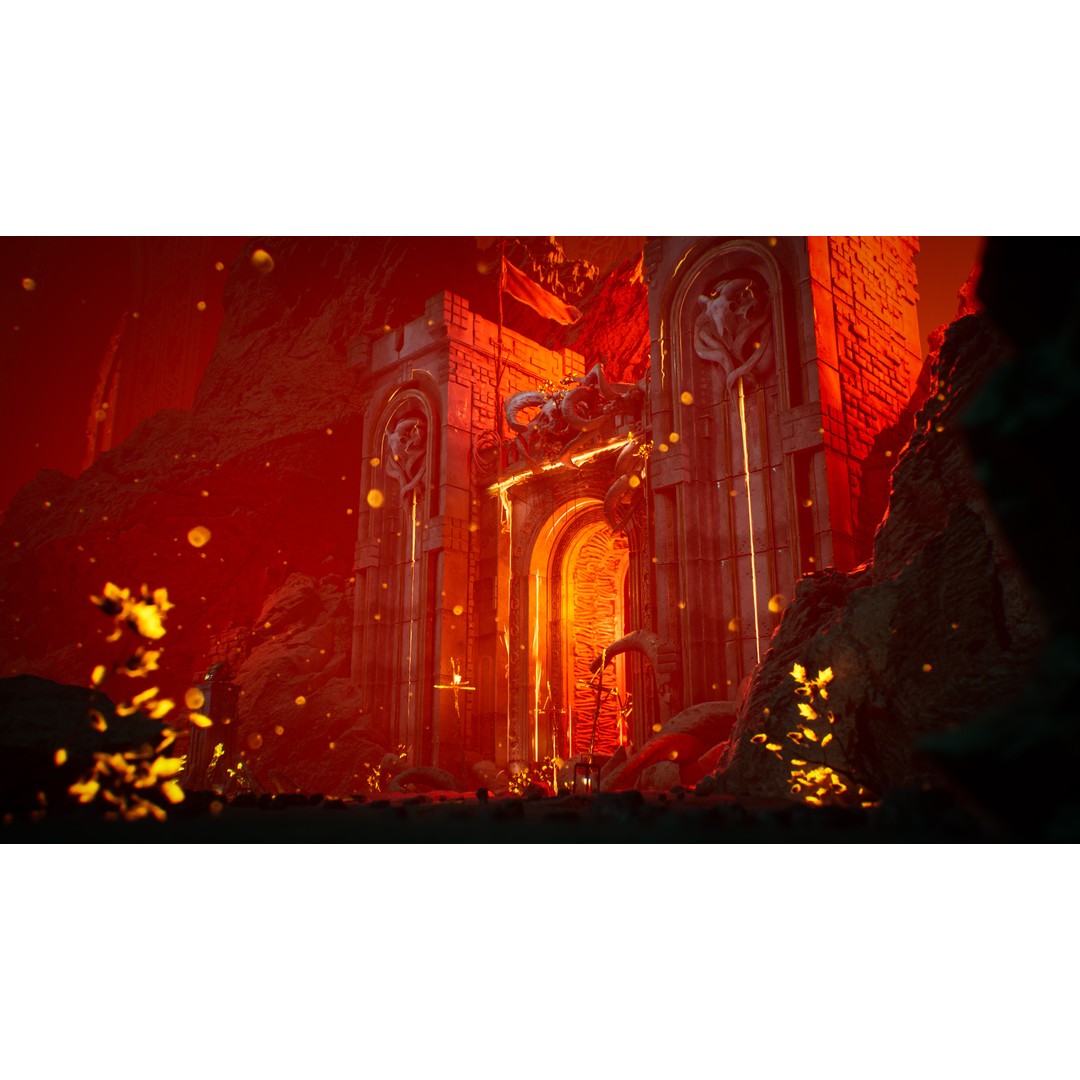 Hell Gate Environment 3D Model – Low Poly Fantasy Kit for UE5 - View 6