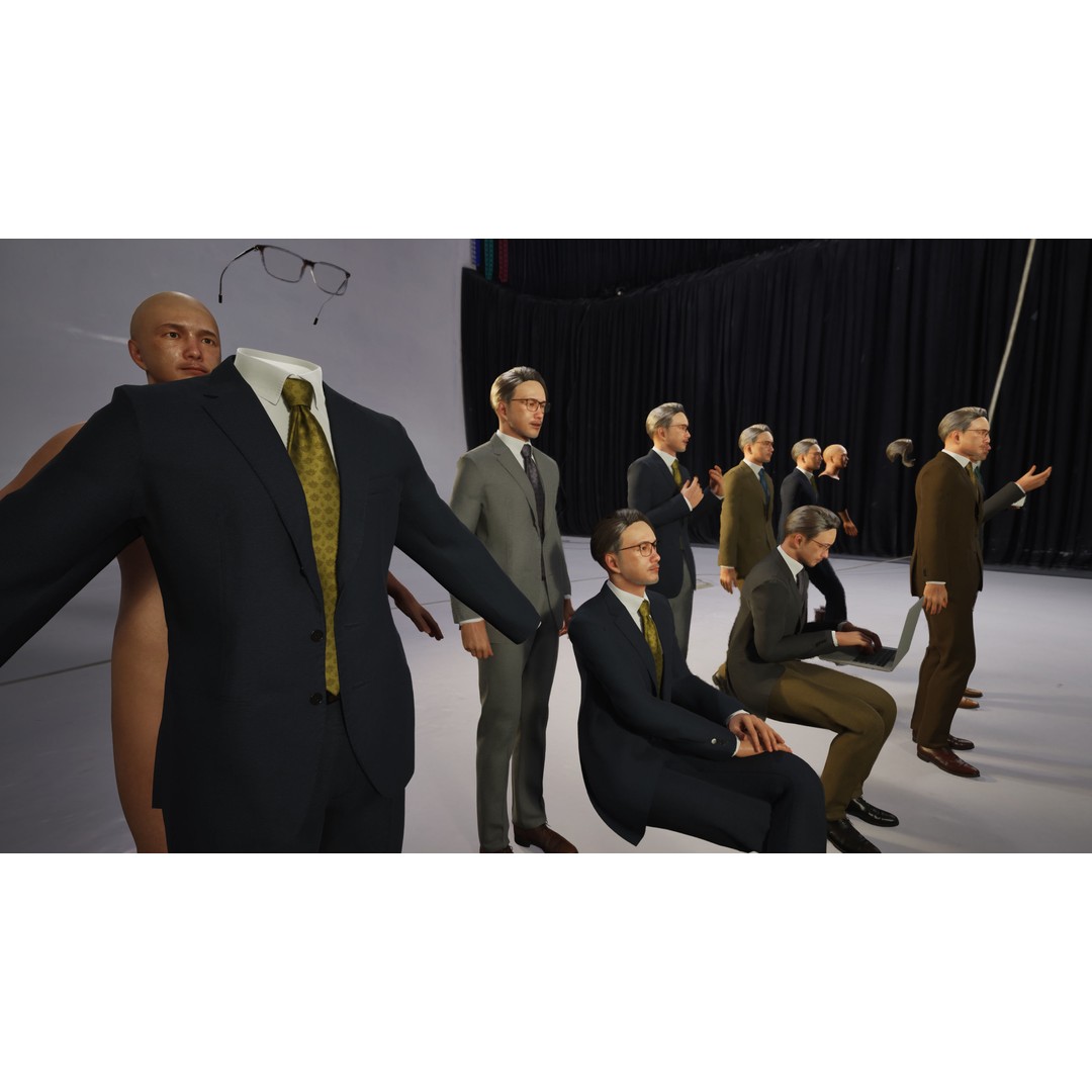 Asian Business Man 3D Model – Low Poly Game Ready Character, FBX - View 11