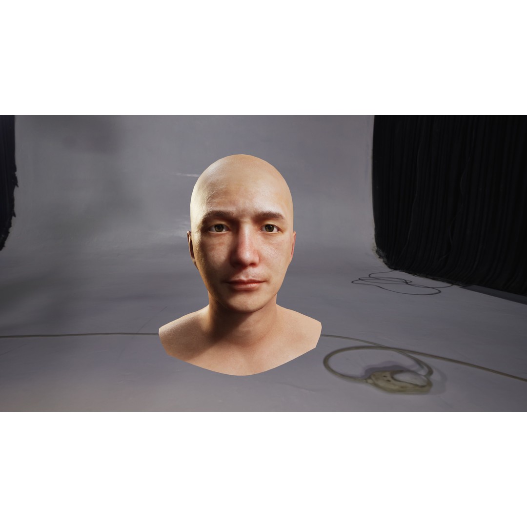 Asian Business Man 3D Model – Low Poly Game Ready Character, FBX - View 14