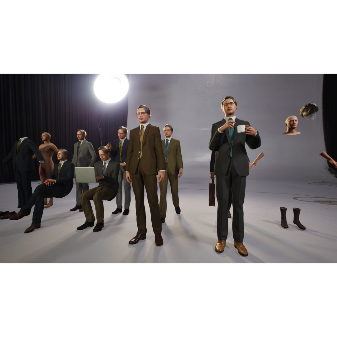 Asian Business Man 3D Model – Low Poly Game Ready Character, FBX - View 5