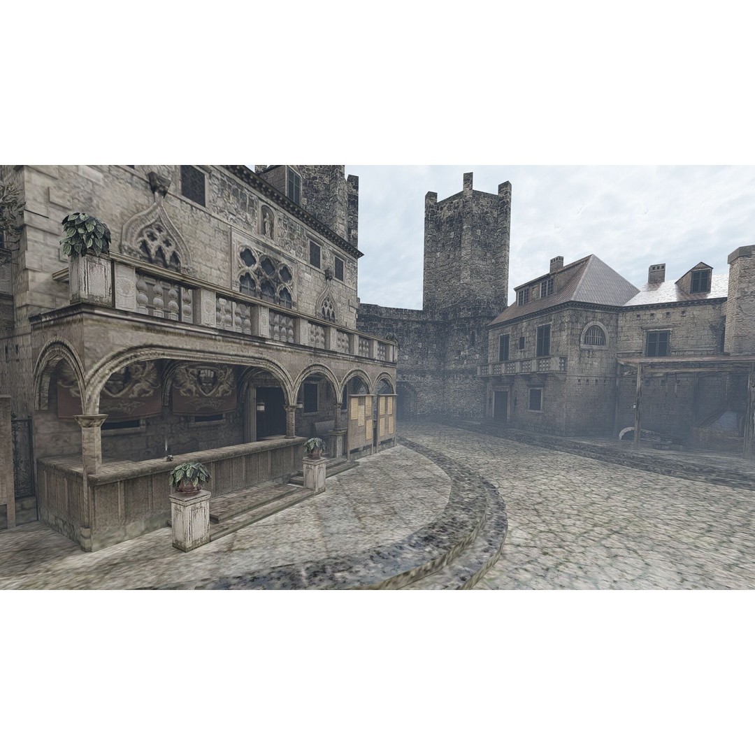 Old German Town 3D Model – Historic Architectural Asset, FBX - View 17