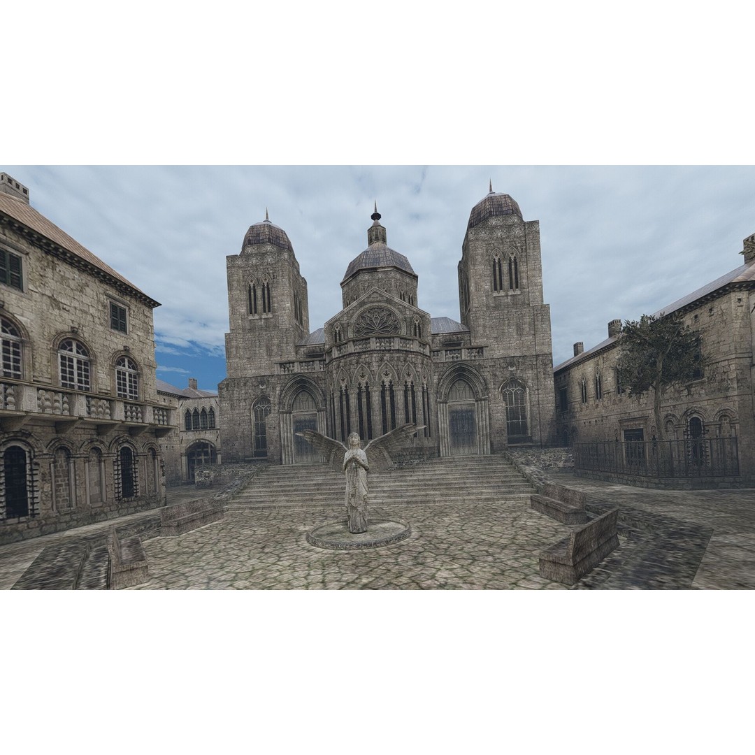 Old German Town 3D Model – Historic Architectural Asset, FBX - View 20