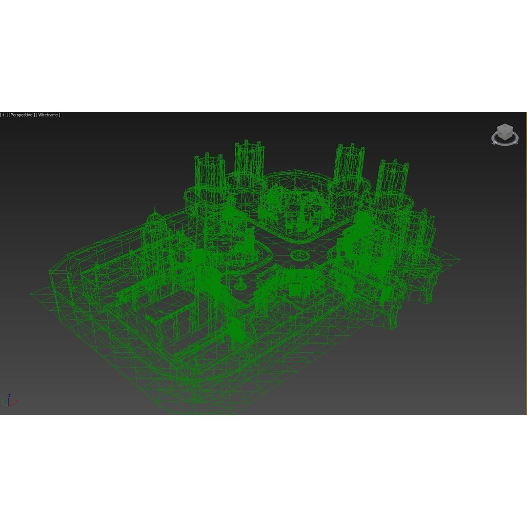 Old German Town 3D Model – Historic Architectural Asset, FBX - View 21