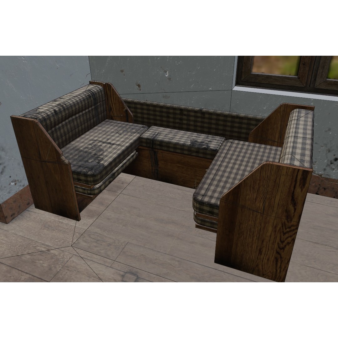 Orange House 3D Model – Low Poly Architectural Asset, FBX, OBJ - View 17