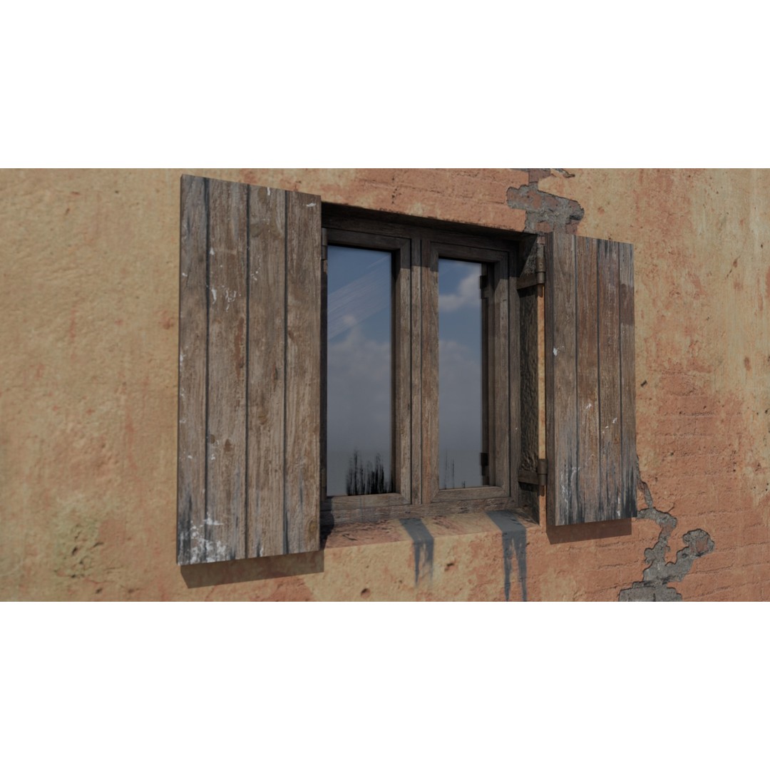 Orange House 3D Model – Low Poly Architectural Asset, FBX, OBJ - View 6