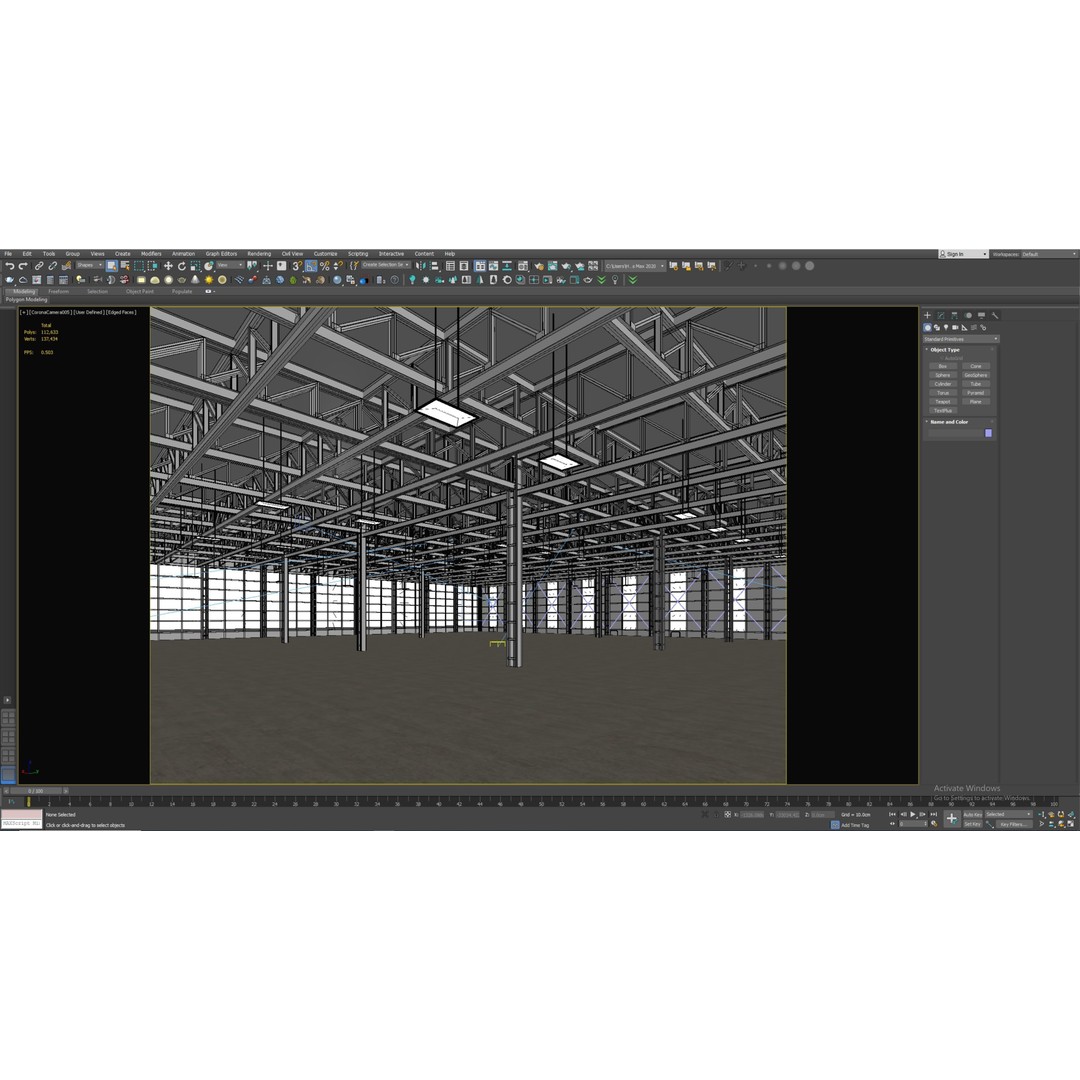 Low Poly Warehouse 3D Model – Versatile Interior Space, FBX, OBJ - View 11