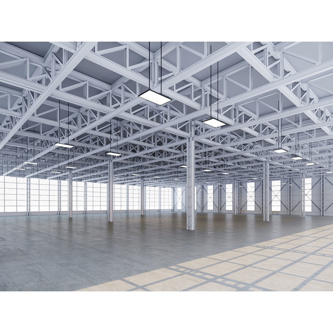 Low Poly Warehouse 3D Model – Versatile Interior Space, FBX, OBJ - View 5