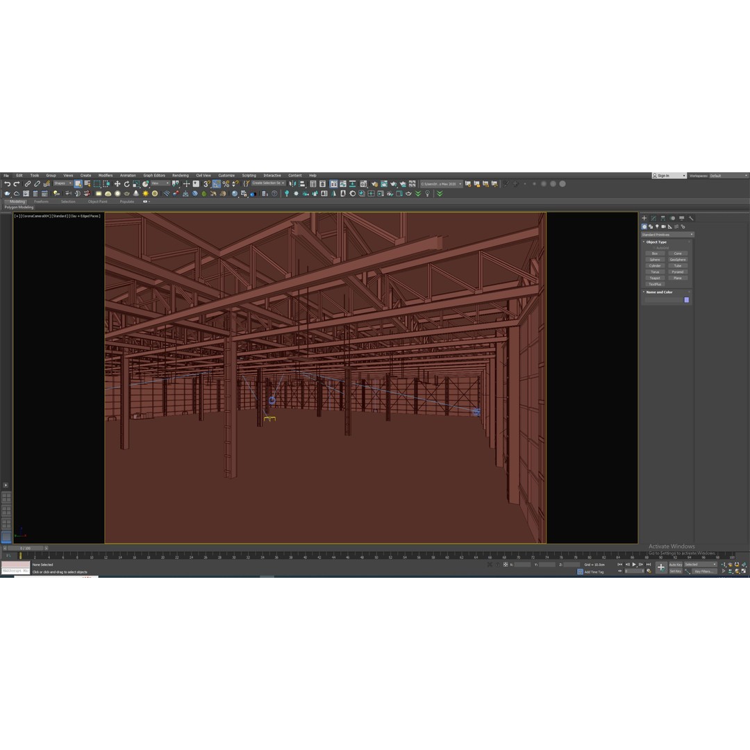 Low Poly Warehouse 3D Model – Versatile Interior Space, FBX, OBJ - View 8