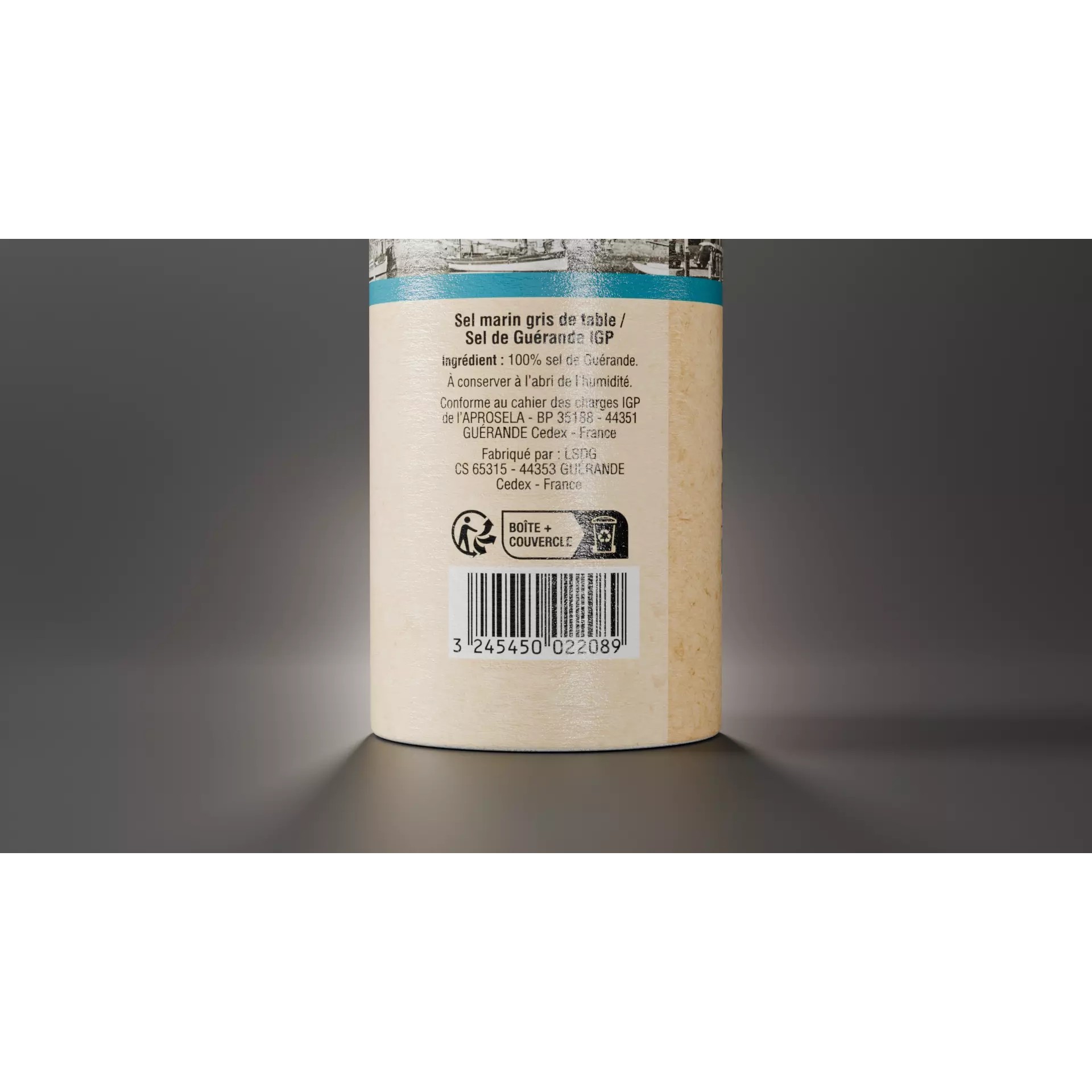 Sel de Guérande Salt Container - PBR Textured 3D Model - View 4