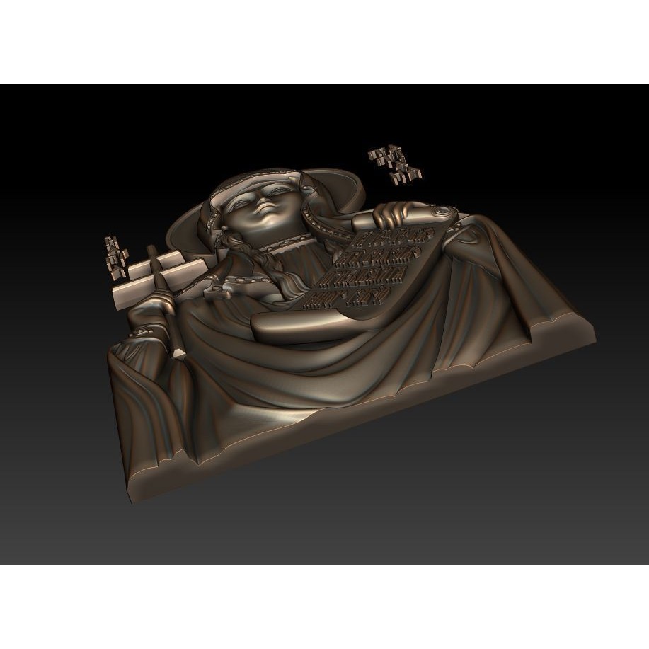 Saint Tatiana of Rome 3D Model – Orthodox Icon for CNC Milling - View 4