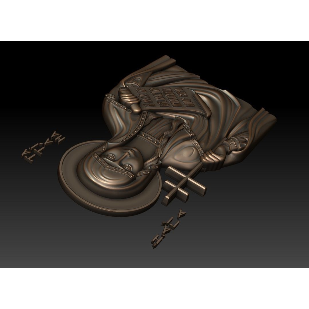 Saint Tatiana of Rome 3D Model – Orthodox Icon for CNC Milling - View 8