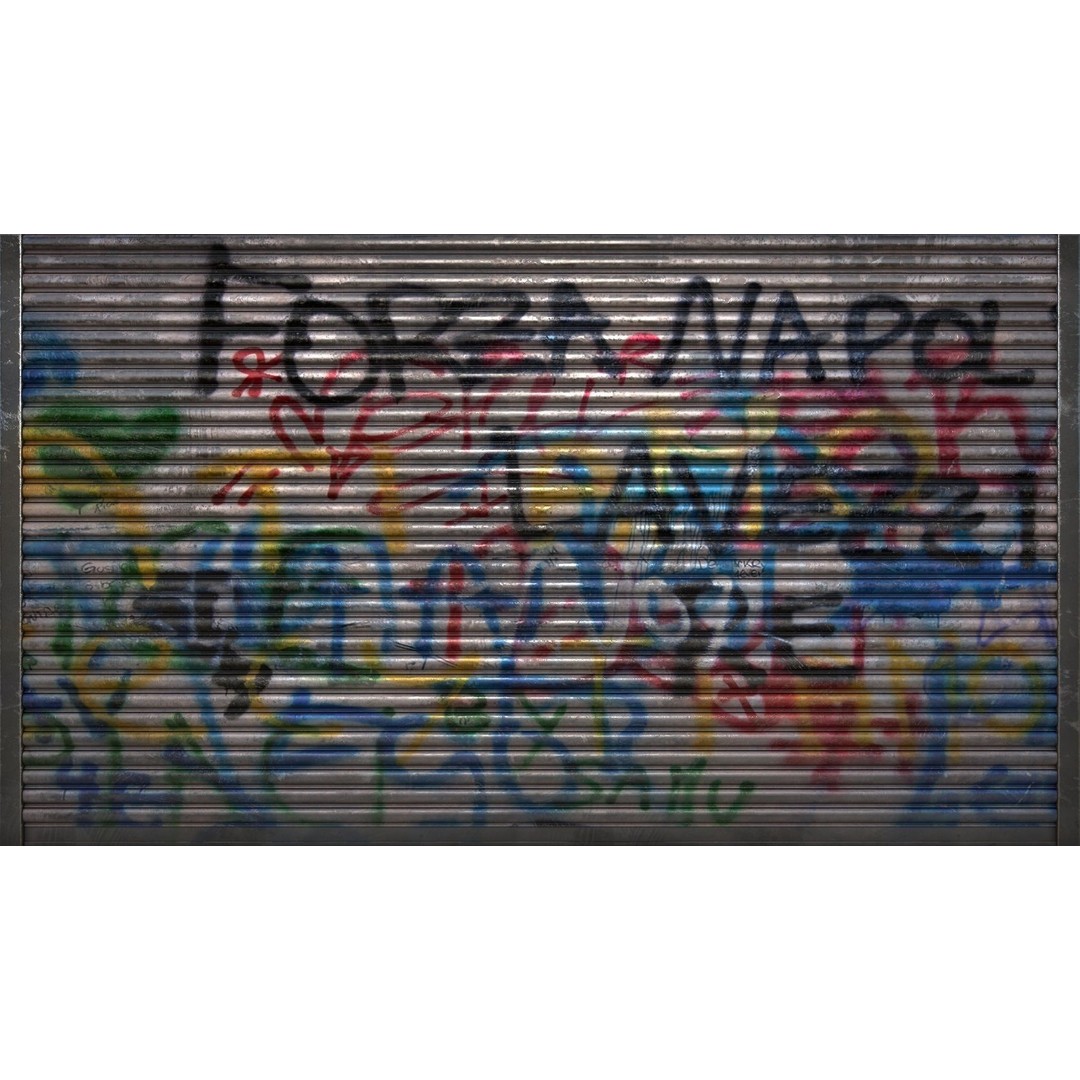 Roller Shutter 3D Model – Low Poly PBR Asset for Unreal Engine - View 11