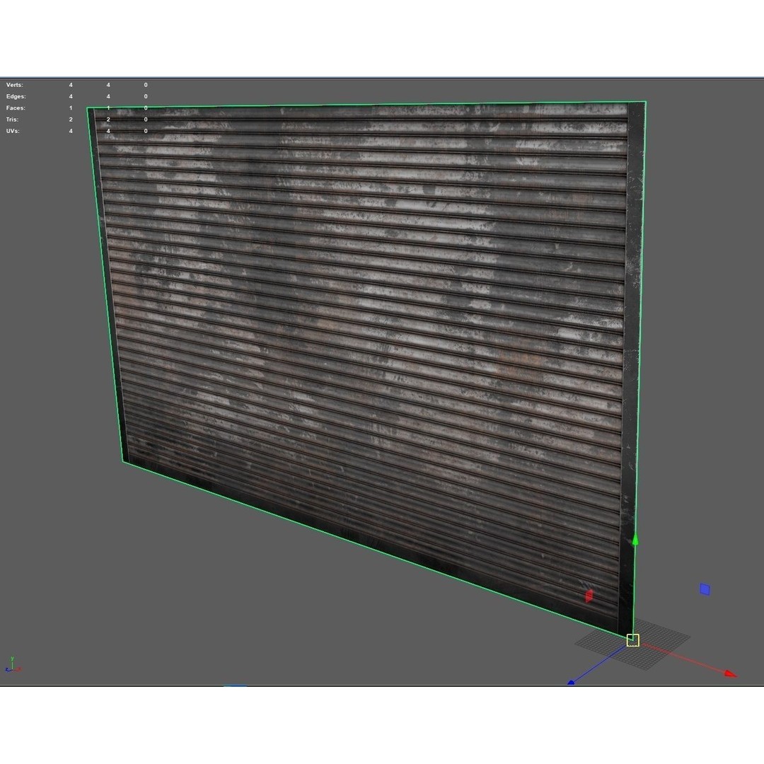 Roller Shutter 3D Model – Low Poly PBR Asset for Unreal Engine - View 6