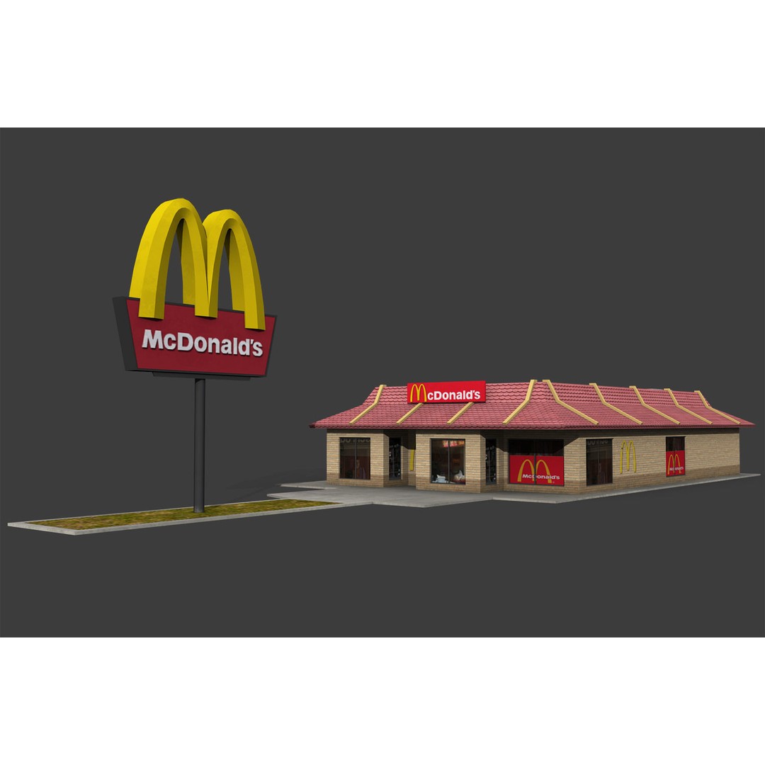 City Buildings 3D Model – Low Poly Industrial Pack for Games, FBX - View 11