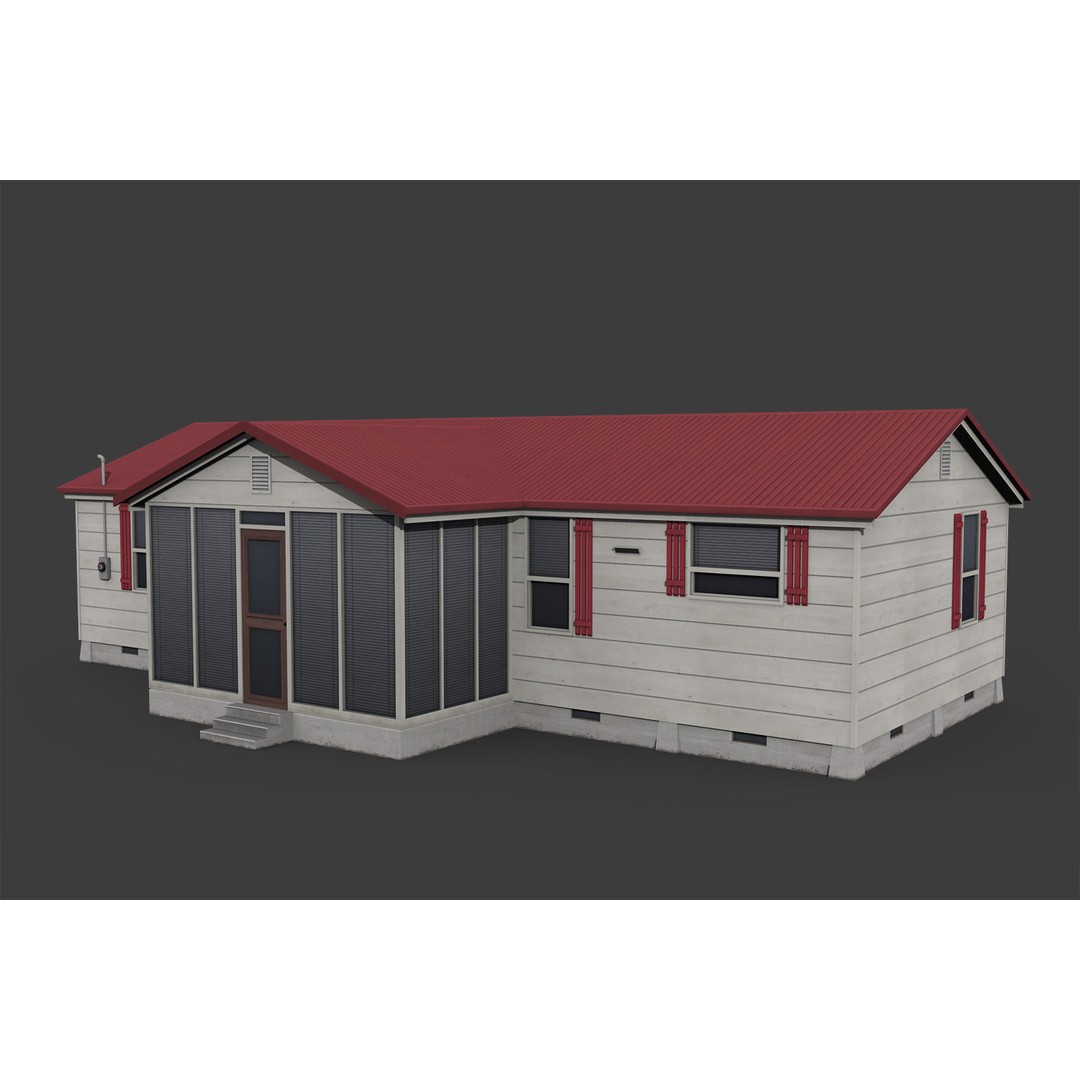 City Buildings 3D Model – Low Poly Industrial Pack for Games, FBX - View 14