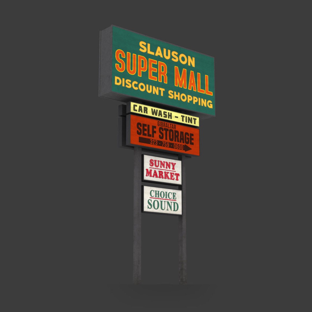 City Buildings 3D Model – Low Poly Industrial Pack for Games, FBX - View 15