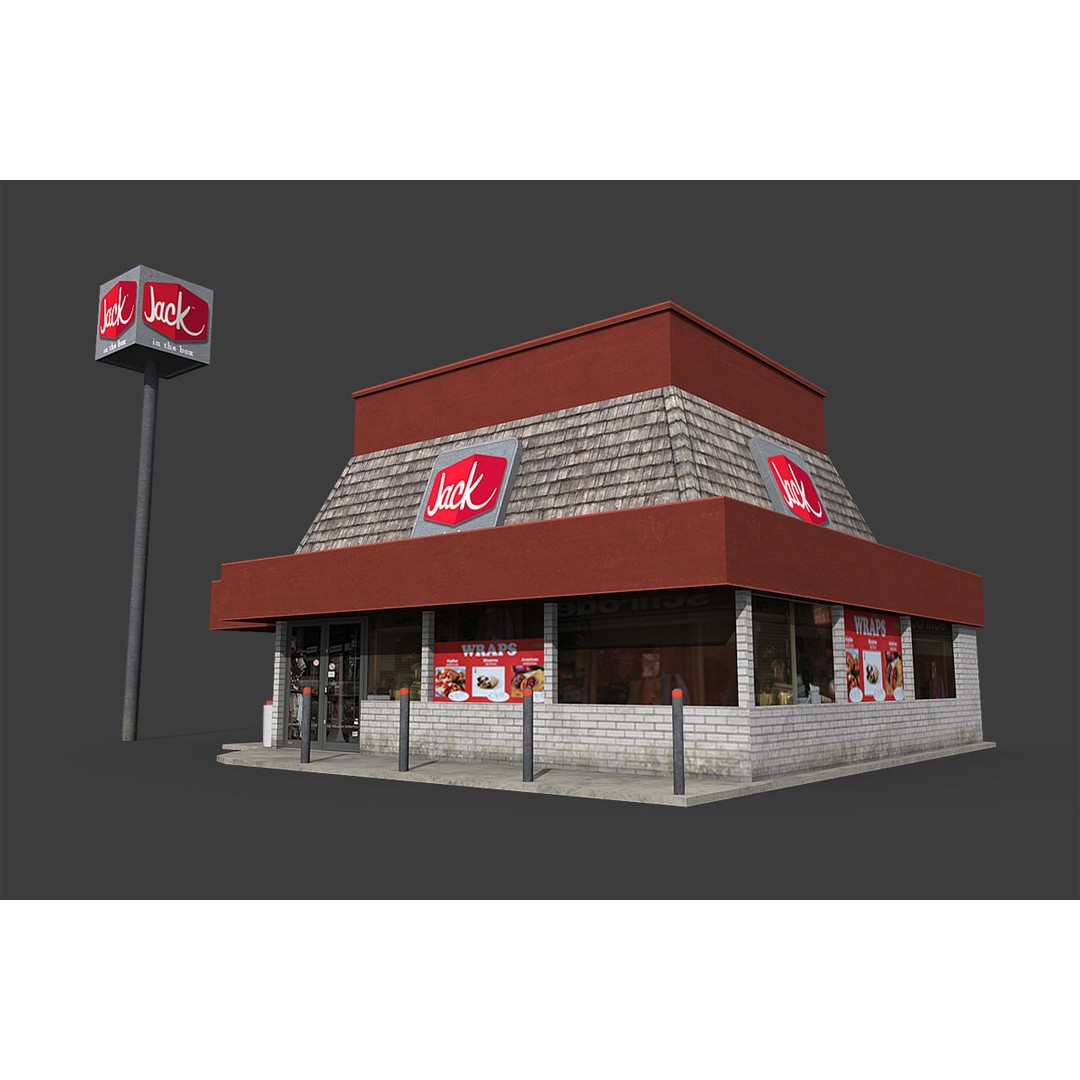 City Buildings 3D Model – Low Poly Industrial Pack for Games, FBX - View 26