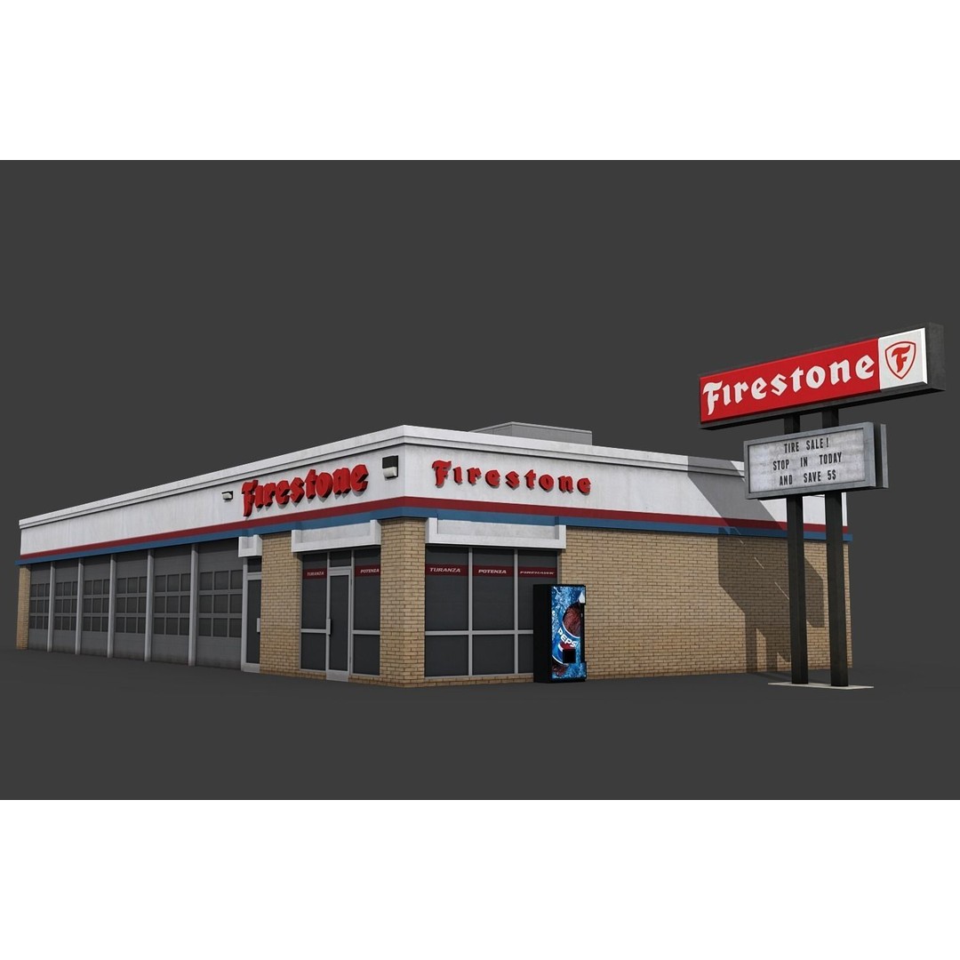 City Buildings 3D Model – Low Poly Industrial Pack for Games, FBX - View 30