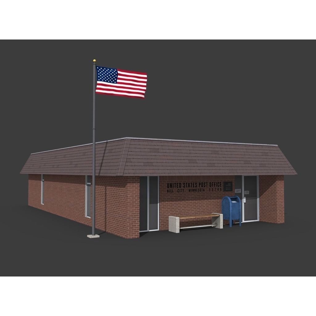City Buildings 3D Model – Low Poly Industrial Pack for Games, FBX - View 34