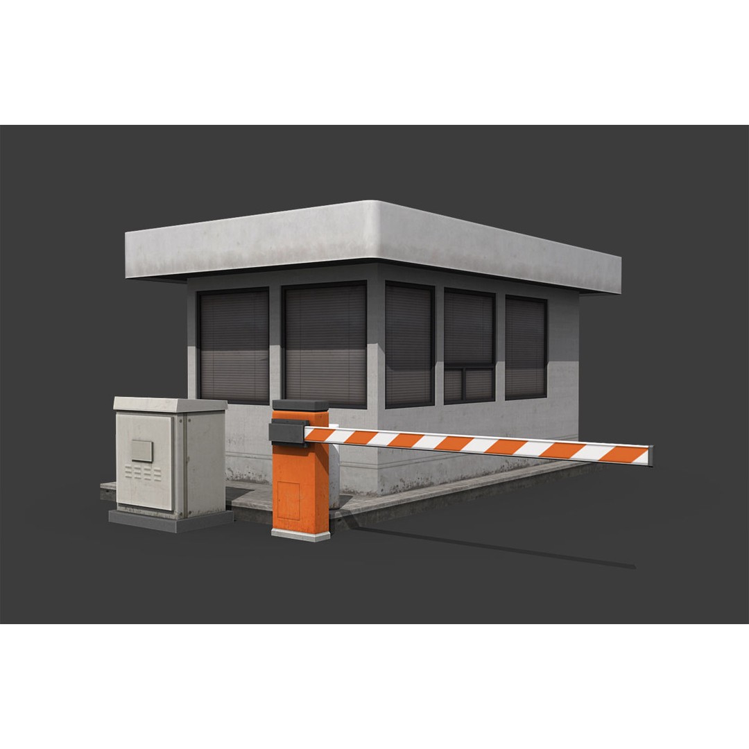City Buildings 3D Model – Low Poly Industrial Pack for Games, FBX - View 36