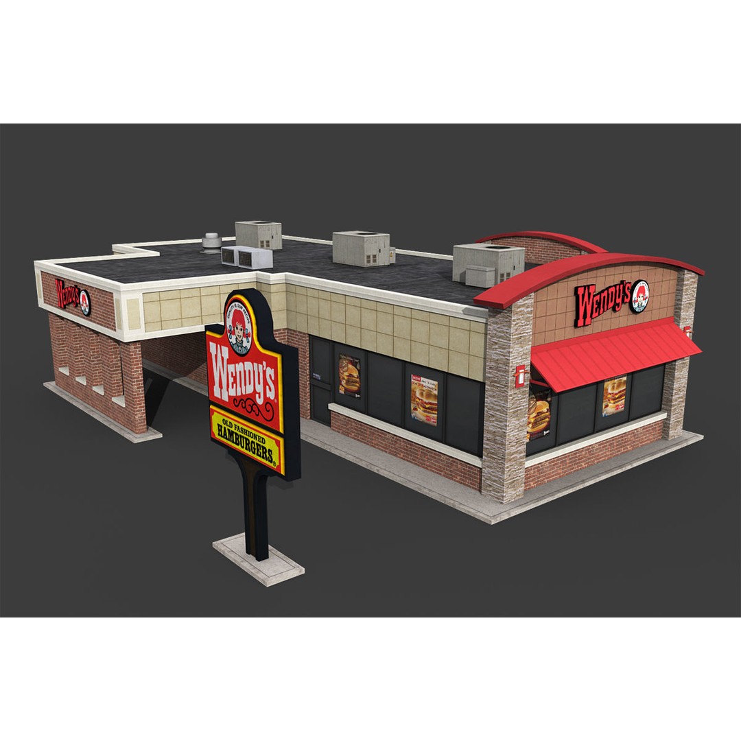 City Buildings 3D Model – Low Poly Industrial Pack for Games, FBX - View 41