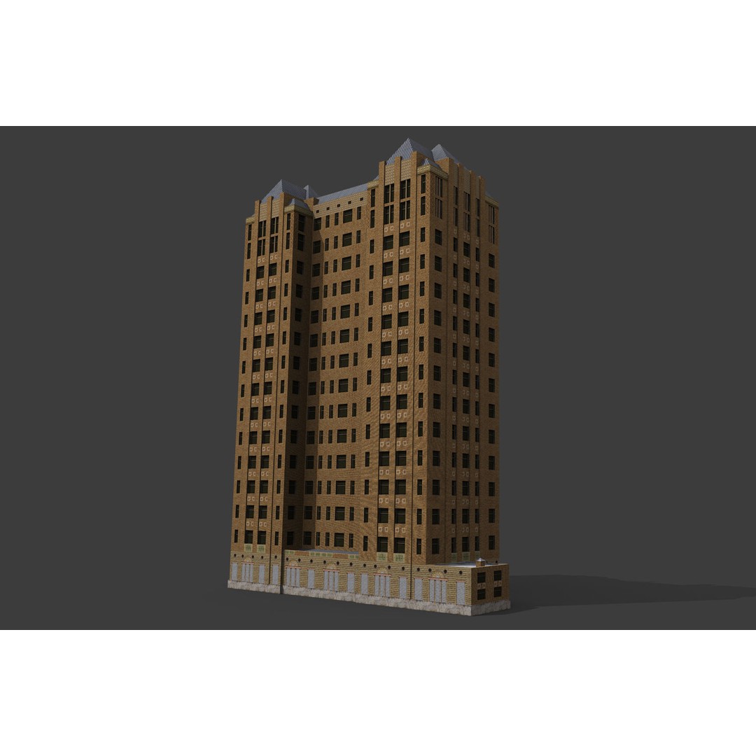 City Buildings 3D Model – Low Poly Industrial Pack for Games, FBX - View 44