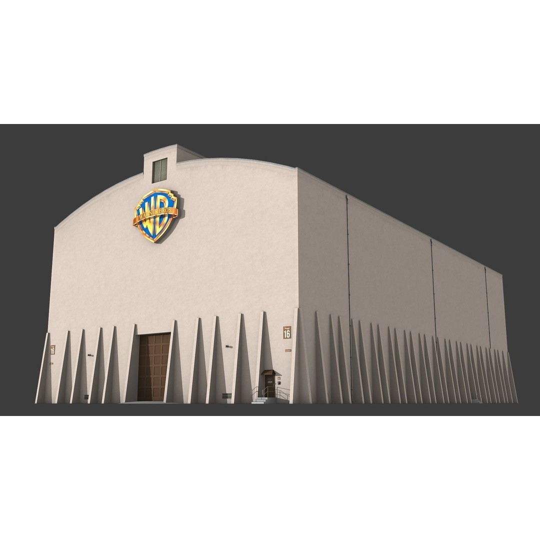 City Buildings 3D Model – Low Poly Industrial Pack for Games, FBX - View 45